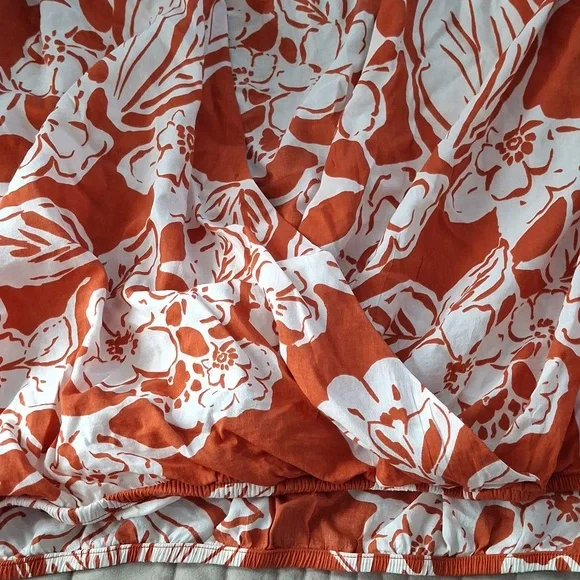 a.n.a Womens V Neck Short Sleeve Wrap Shirt - Picture 5 of 12